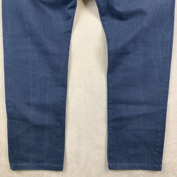 J Crew Mens Pants 36 Dark Blue Jeans 484 Slim Tapered Rigid Made In USA 36x28 - Picture 12 of 13